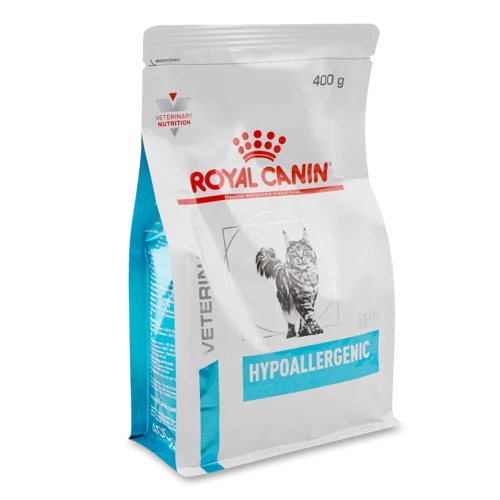 Корм сухий повнораціонний дієтичний для дорослих котів Hypoallergenic Veterinary Royal Canin, в/ґ, 400г
