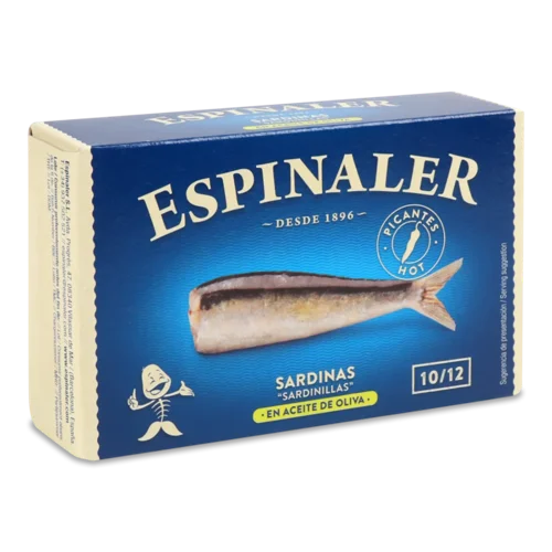 Сардини Espinaler маленькі в олії із спеціями10/12