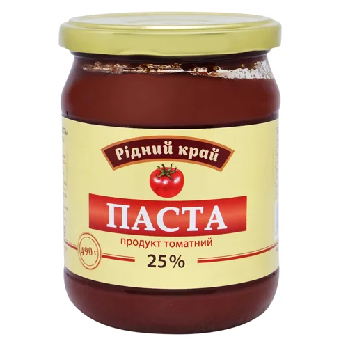 Паста томатна Рідний край 25% 490г