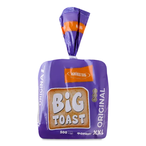 Хліб Нарізний Тостовий Біг Тост Київхліб, в/ґ, 500г
