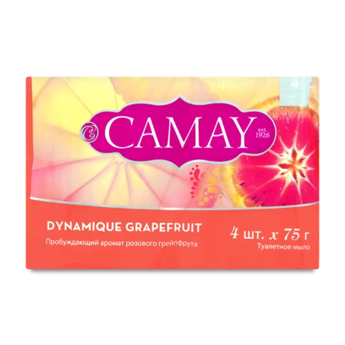 Туалетне Мило Dynamique Grapefruit Camay, 4х75г, в/ґ