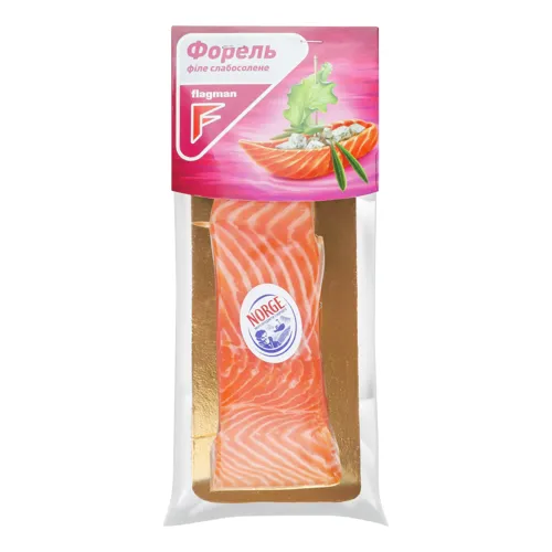 Форель філе-шматок Flagman з/ш сл/с в/у 180г