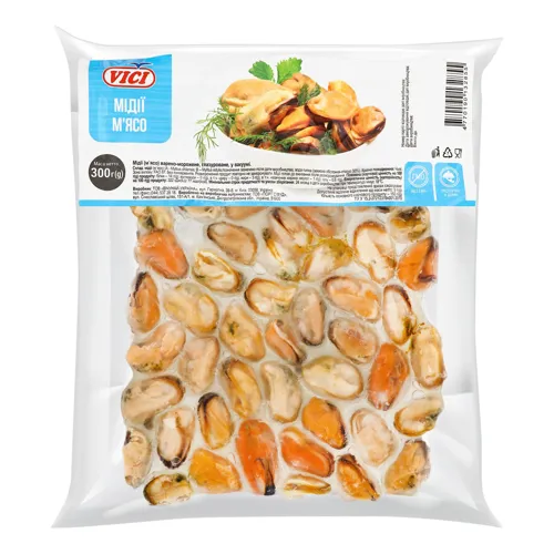 М'ясо мідії глазуроване Vici вищого ґатунку 300г