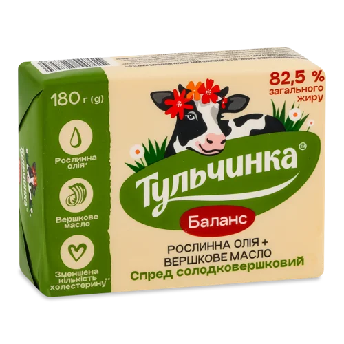 Спред Вершковий 82.5% Солодковершковий, м/у 180г