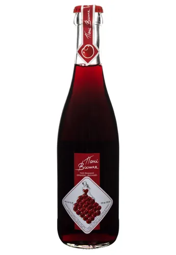 Алкогольний напій Вишнево-яблучний Пані Вишня 0,33л.