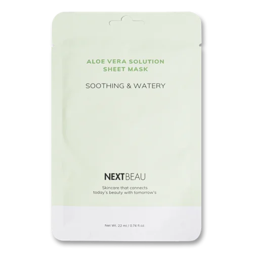 Маска для Обличчя Aloe Vera Solution, Заспокійлива та Волога, Nextbeau, 22мл