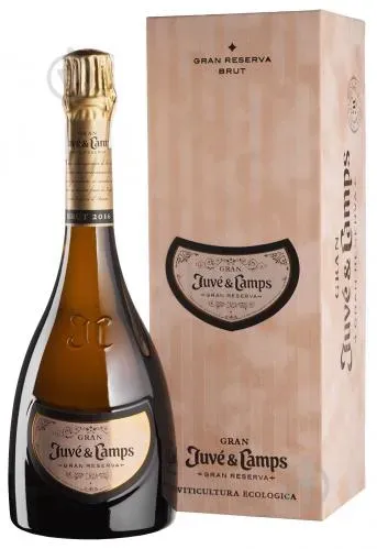 Вино ігристе біле брют Juve y Camps Gran Reserva 2016 0.75л у коробці