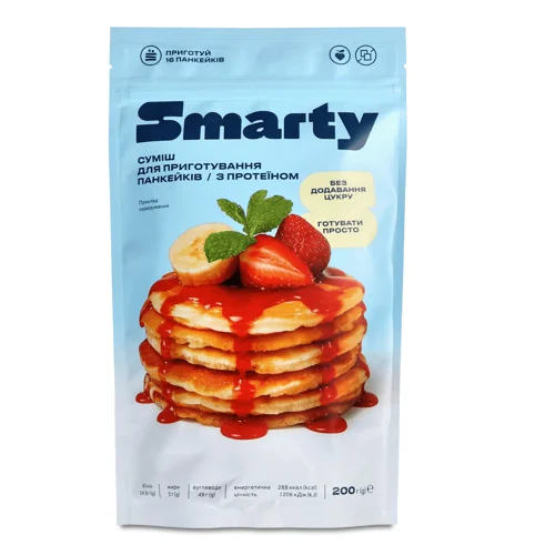 Суміш Smarty для приготування панкейків з протеїном 200г
