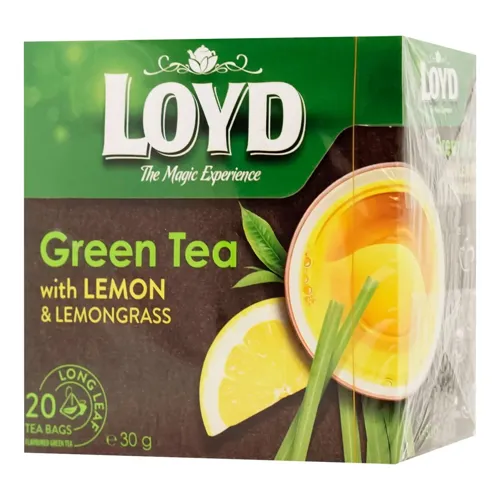 Чай зелений Loyd лимон та лемонграсс 1,5г*20шт