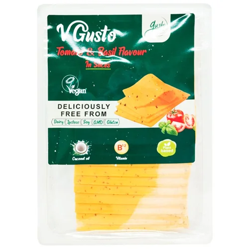 Продукт рослинний Vgusto Веган томат та базилік 200г