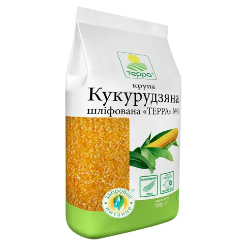 Крупа кукурудзяна Терра №5 шліфована 700г