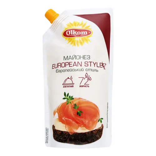 Майонез 72% European style Olkom д/п 330г