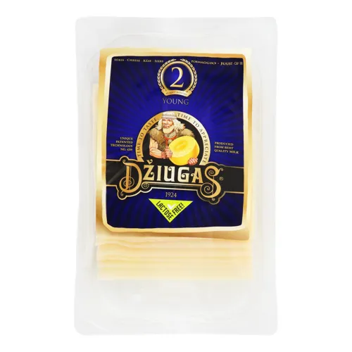 Сир 40% твердий слайси Dziugas лоток 0.15кг