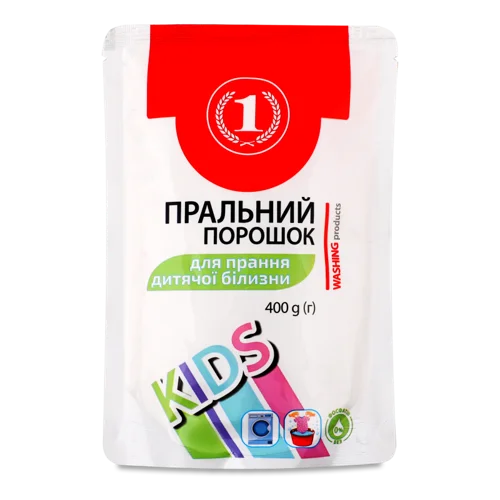 Пральний Порошок Для Дитячої Білизни, ТМ "1", 400г, в/ґ