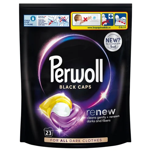 Капсули для прання Perwoll Black Caps для темних та чорних речей 23шт