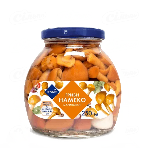 Гриби намеко «Премія»® мариновані стерилізовані, 250г