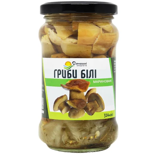 Гриби білі Домашні Продукти мариновані 280г
