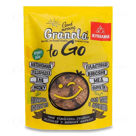 Сніданок Granola Good morning To Go з журавлиною 140г