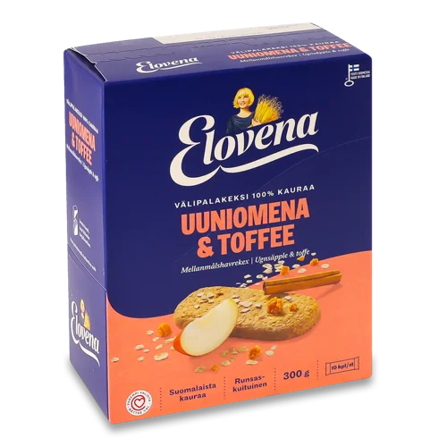 Галети Вівсяні З Яблуком Та Ірисом Elovena, к/у 300г