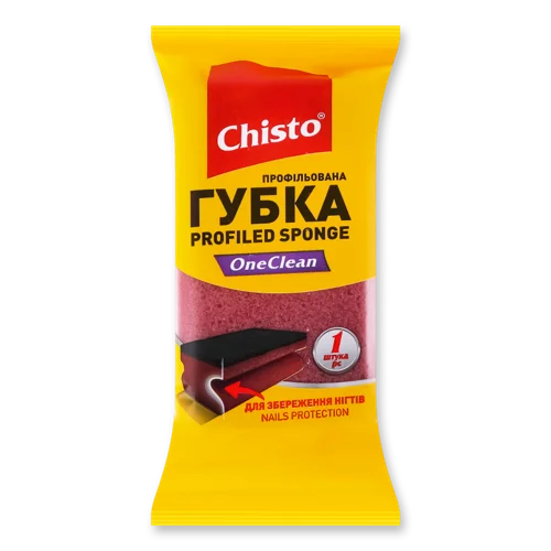 Губка Кухонна Універсальна Профільована One Clean Chisto 1шт