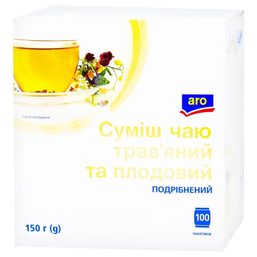 Чай трав’яний та плодовий Aro 1,5г*100шт