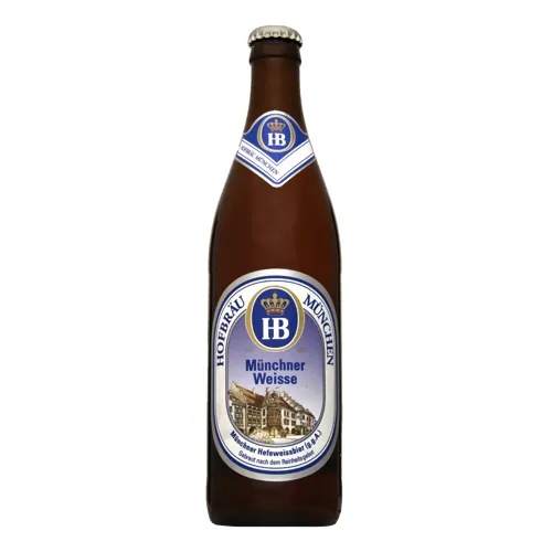 Пиво Hofbrau Munchen Weisse у скляній банці 0.5л