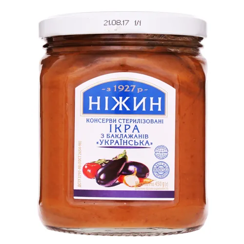 Ікра з баклажанів Українська Ніжин с/б 450г