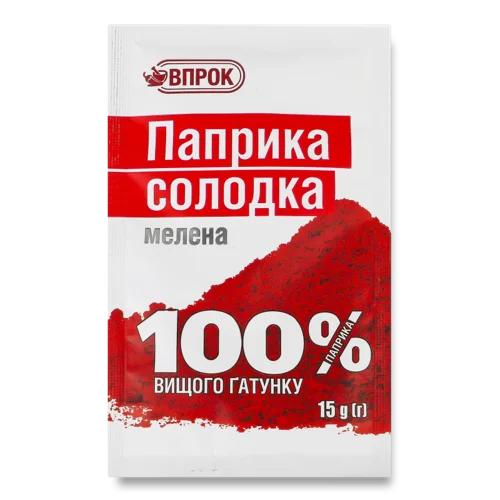 Паприка Солодка Мелена Впрок, в/ґ, 15г