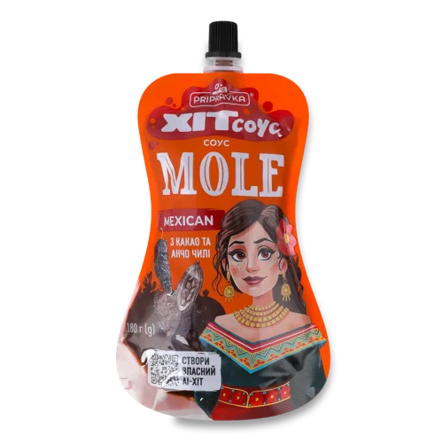Соус З Какао Та Анчо-Чілі Mole Mexican Хіт, Приварка, 180г