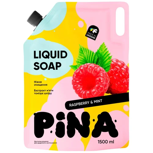 Мило рідке Pina Малина та м'ята 1,5л