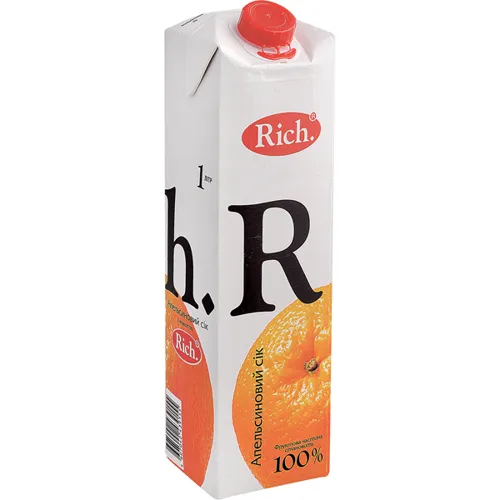 Нектар Rich апельсиновий з м`якоттю 1л