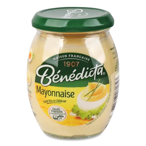 Майонез Натуральний Вищого Ґатунку Benedicta 70%, 500г