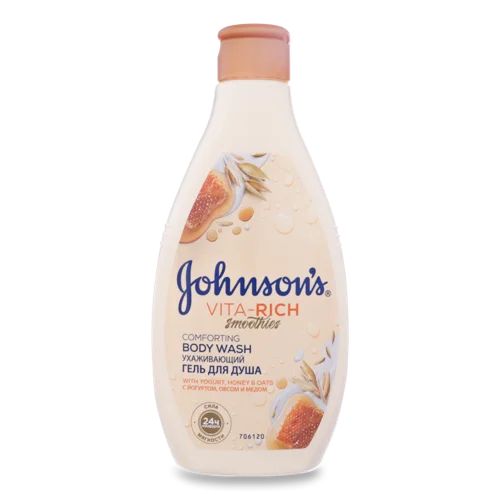 Гель для Душу З Йогуртом, Вівсом І Медом Доглядаючий Smoothies Vita-Rich Johnson's, 250мл