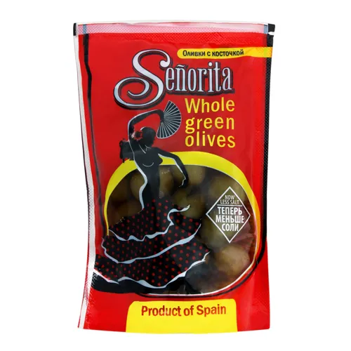 Оливки зелені з кісточкою Senorita д/п 170г