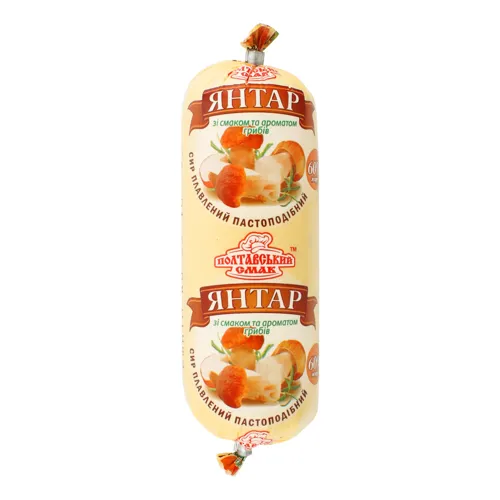 Сир плавлений 60% Гриби Янтар Полтавський смак м/у 200г