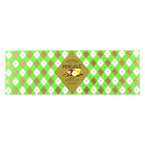 Шоколад молочний «Pergale Holidays» з бананами та гречкою 220г