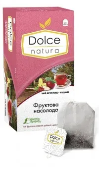 Чай фруктово-ягідний Dolce Natura Фруктова насолода 25шт*2г