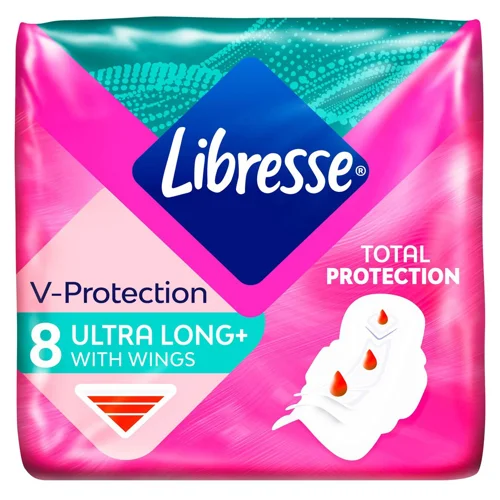Прокладки гігієнічні Libresse Freshness&Protection Ultra Long 8шт