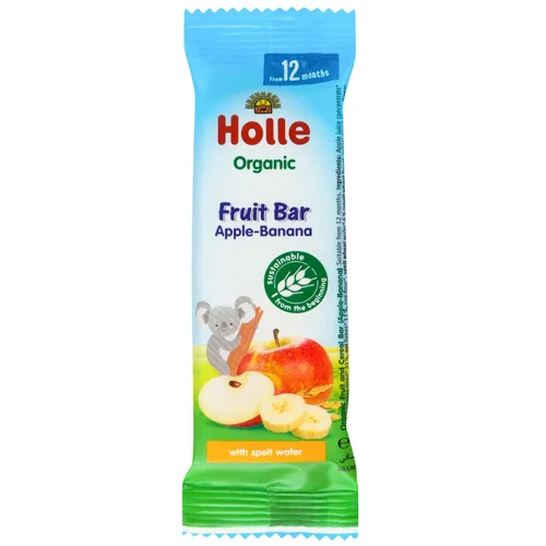 Батончик Holle фруктовий яблуко-банан 25г