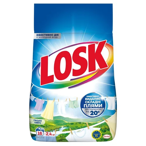 Пральний порошок Losk Гірське озеро автомат 2,4кг
