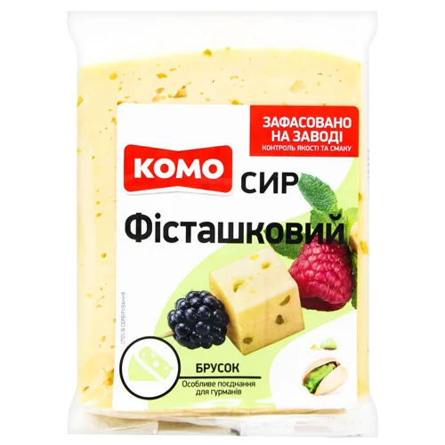 Сир Комо Фісташковий твердий 50% брусок