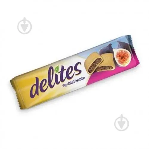 Печиво з інжирною начинкою «Delites» 120г