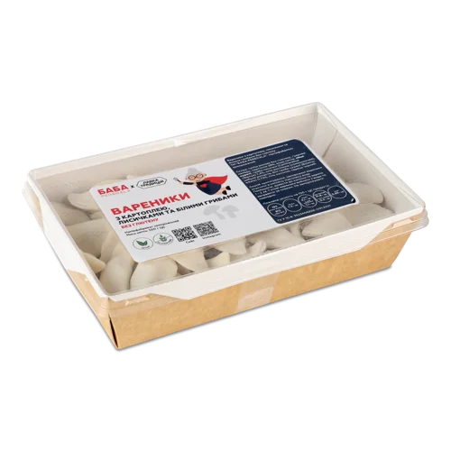 Вареники З Картоплею, Лисичками Та Білими Грибами Без Глютену, Баба Peredala, к/у, 500г