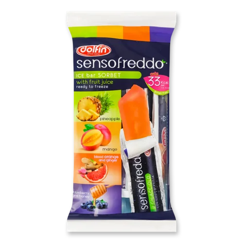 Продукт Для Приготування Фруктового Льоду Полуниця, Вишня, Апельсин, Лимон Polaretti Fruit Dolfin, в/пл 10х40мл