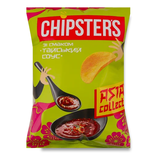 Чипси Картопляні Тайський Соус Asian Collection Chipster's, м/у 100г