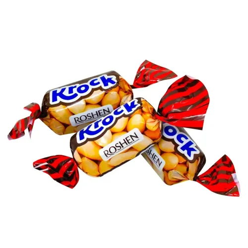 Цукерки Roshen Krock з арахісовою пастою