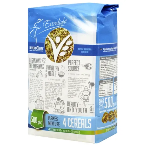 Суміш пластівців EveryDay ExtraLight 4 злаки 500г