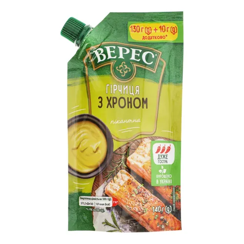 Гірчиця з хроном Пікантна Верес д/п 140г