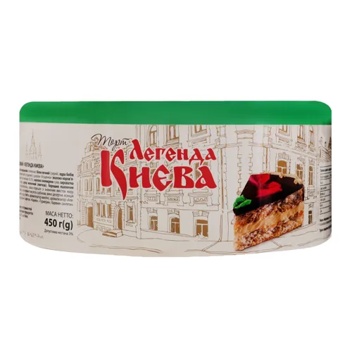 Торт повітряно-арахісовий Легенда Києва Tarta к/у 450г