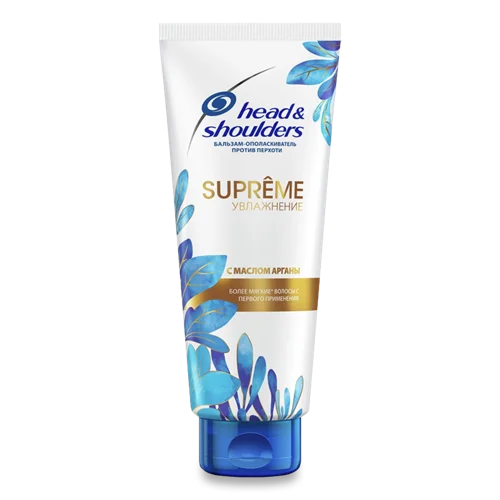 Бальзам-ополіскувач для Волосся Проти Лупи Supreme Head&Shoulders з Олією Аргани, Зміцнення, 275мл